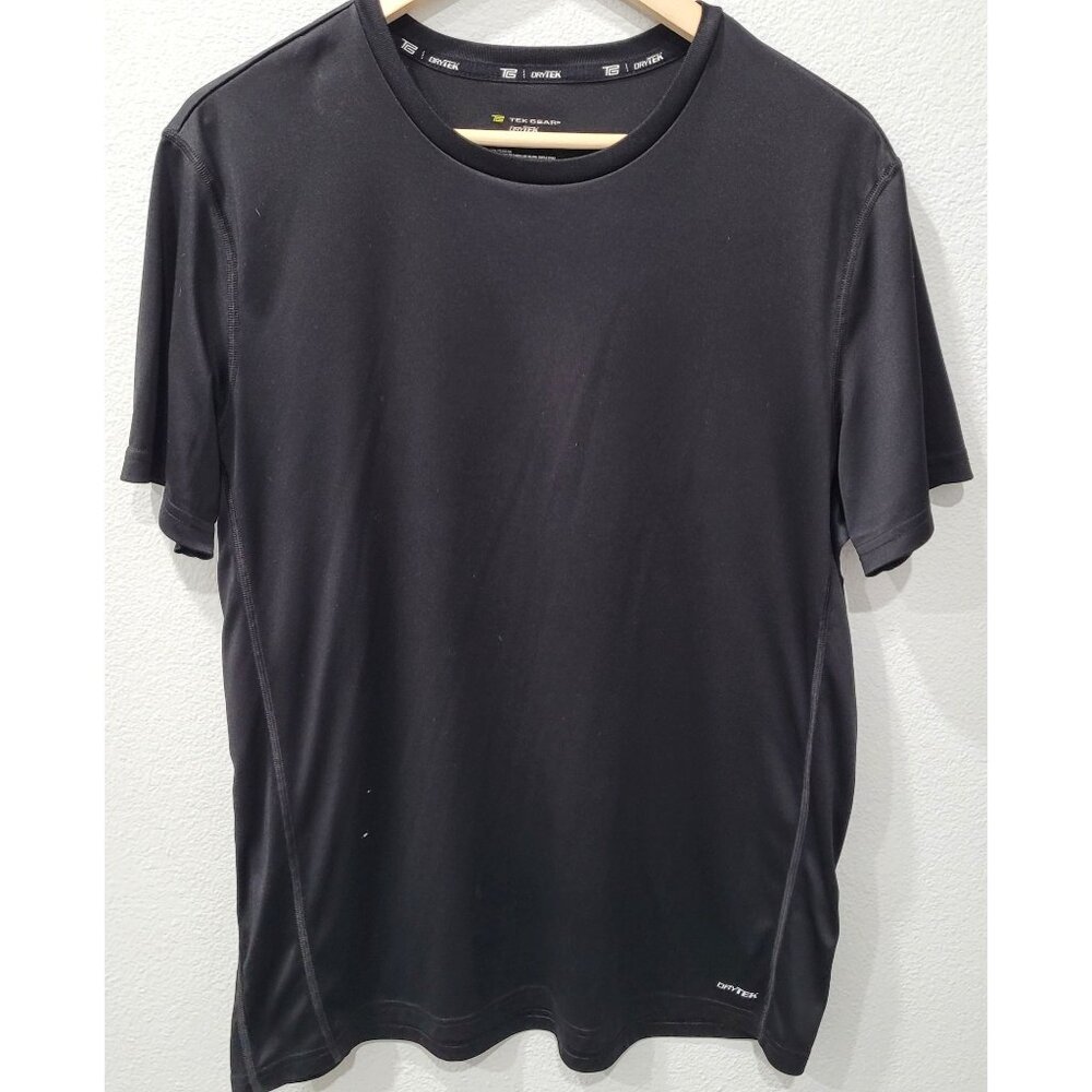 Men's Tek Gear Dry Tek Black Athletic Work-out Shirt Size L